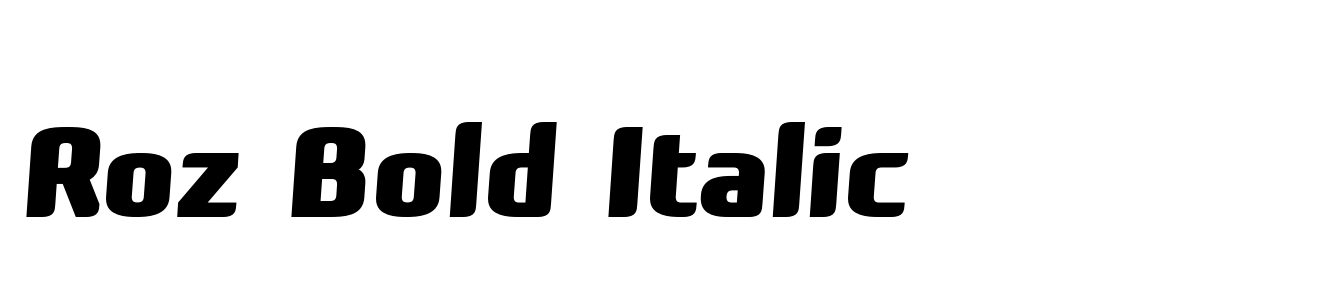 Roz Bold Italic